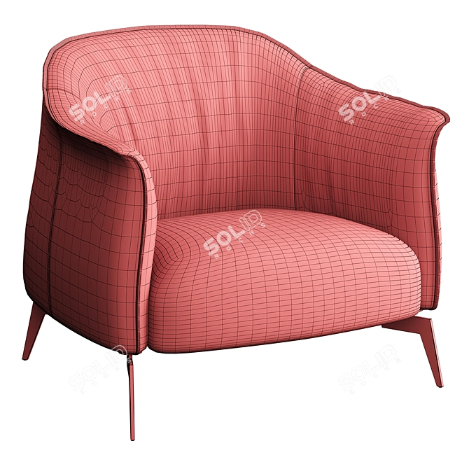 The Archi Armchair: Modern Elegance 3D model image 5