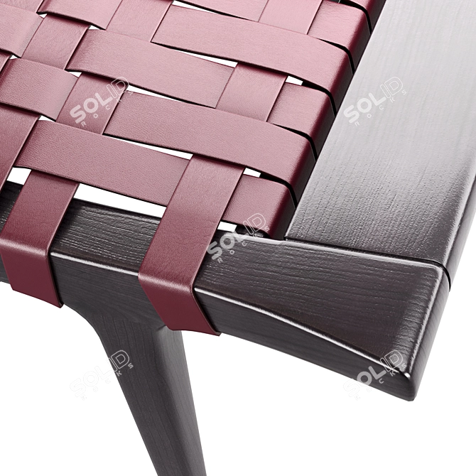 Safari-inspired Dinka Stool 3D model image 3