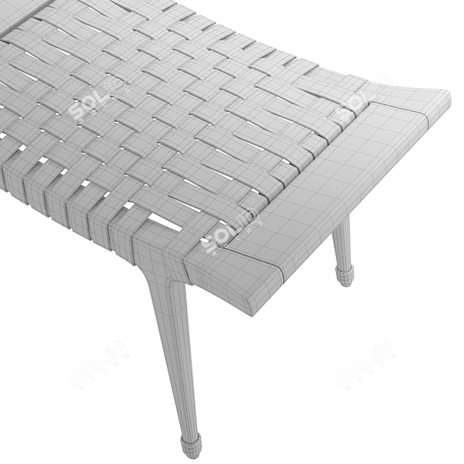 Safari-inspired Dinka Stool 3D model image 5