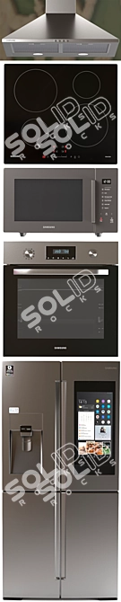 Samsung Kitchen Master Set 3D model image 3