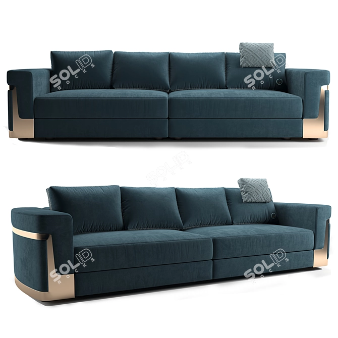 Luxurious Fendi Casa Ray Sofa 3D model image 1