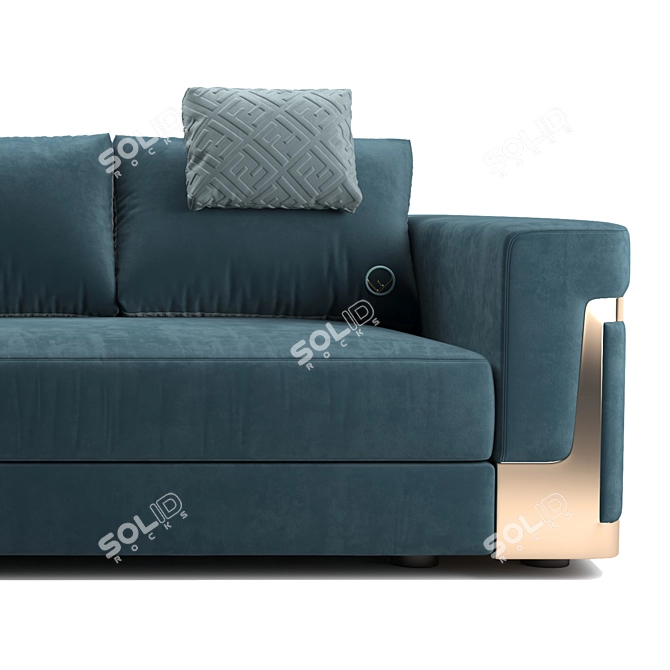 Luxurious Fendi Casa Ray Sofa 3D model image 5