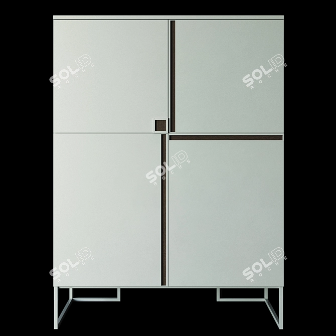 Modern Italian Buffet Regolo: Stylish, Spacious, and Elegant 3D model image 7