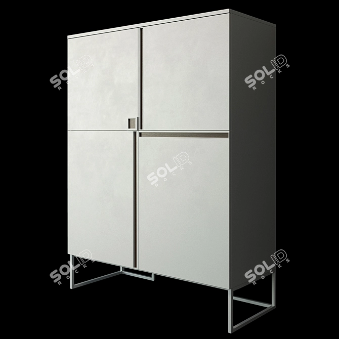 Modern Italian Buffet Regolo: Stylish, Spacious, and Elegant 3D model image 8