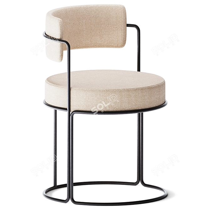 Elegant Paradiso Chair by iSimar 3D model image 1