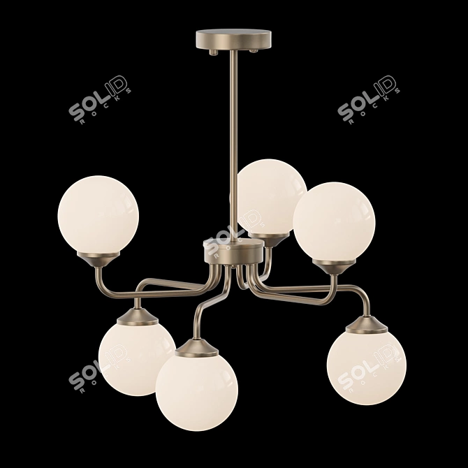 Scandinavian Style Pendant Lamp 3D model image 2