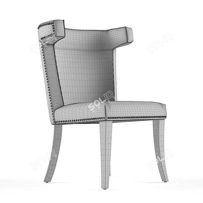 Murray Leather Dining Chair 3D model image 4