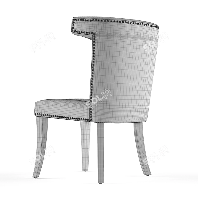 Murray Leather Dining Chair 3D model image 5