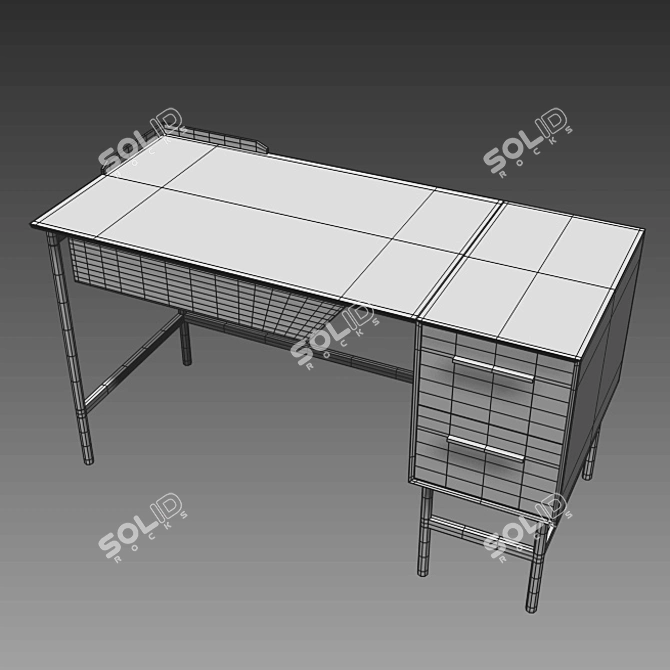 Elegant Workstation: Modern Office Table 3D model image 6