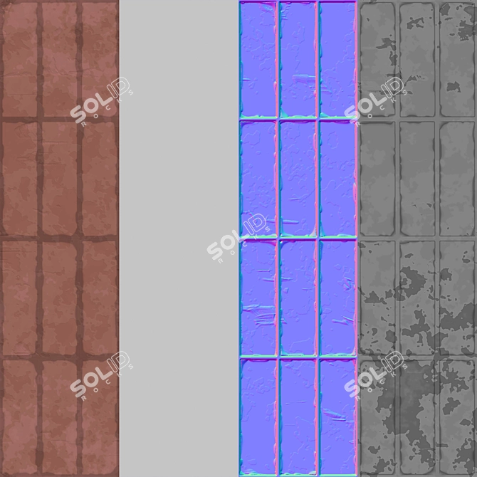 Versatile Concrete Tile Pavements 3D model image 3