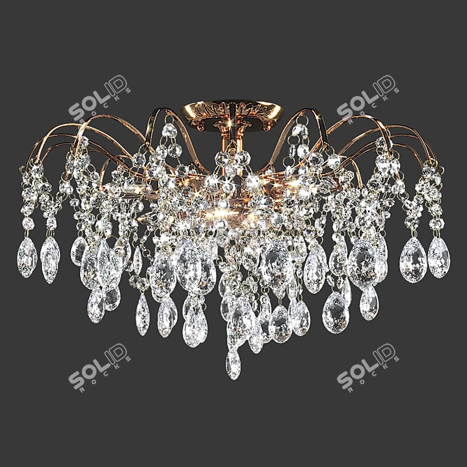 Contemporary Chandelier: MW-Light Breeze 3D model image 2