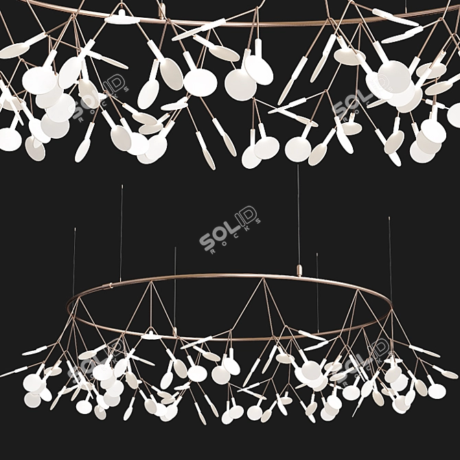 Elegant Moooi Heracleum Lighting 3D model image 1