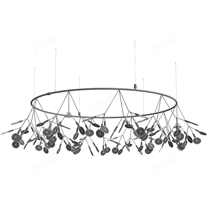 Elegant Moooi Heracleum Lighting 3D model image 2