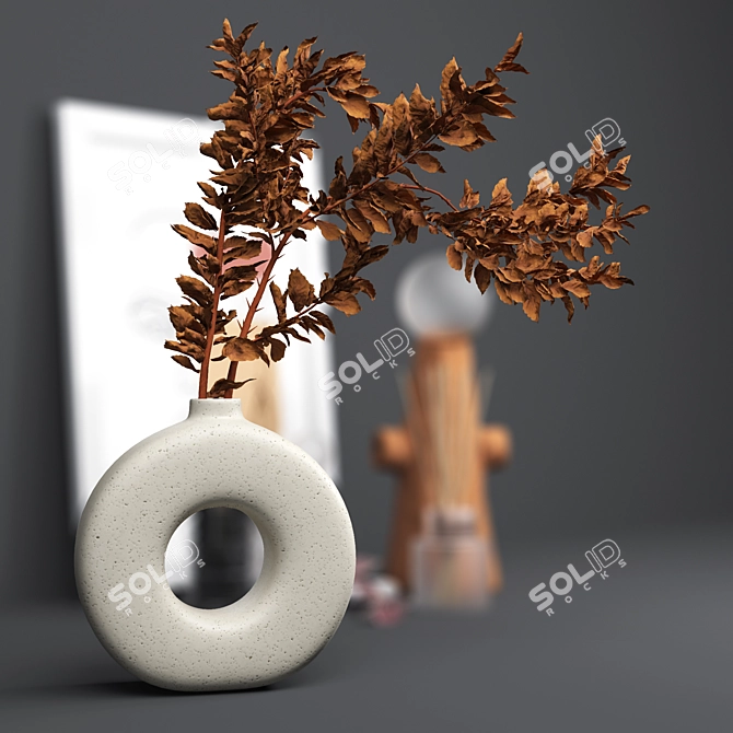 Minimalist Geometric Decor Set 3D model image 3