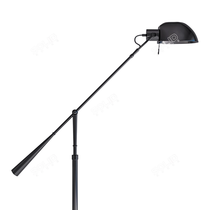 Stylish Equilibrium Floor Lamp 3D model image 2