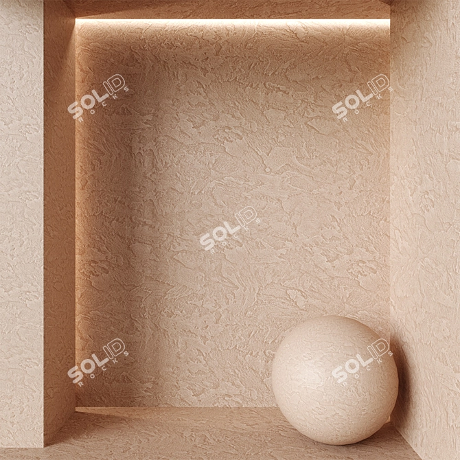 Riviera Decorative Plaster 3D model image 2