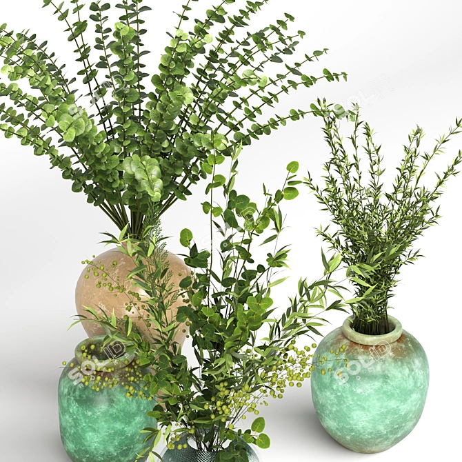 Premium Plant Collection: 15 Exquisite Models 3D model image 2