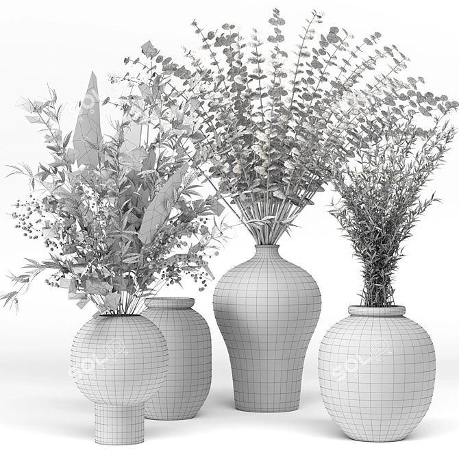 Premium Plant Collection: 15 Exquisite Models 3D model image 5