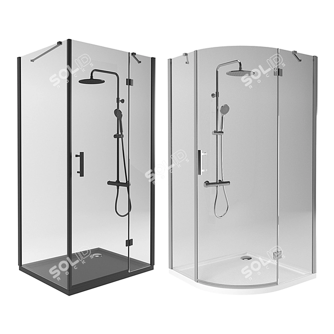 Omnires Shower Enclosures - Perfectly Designed & Easy to Install 3D model image 2