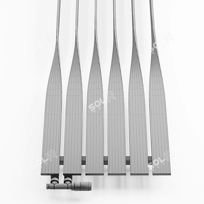 Terma Cyklon V Designer Vertical Radiator 3D model image 5