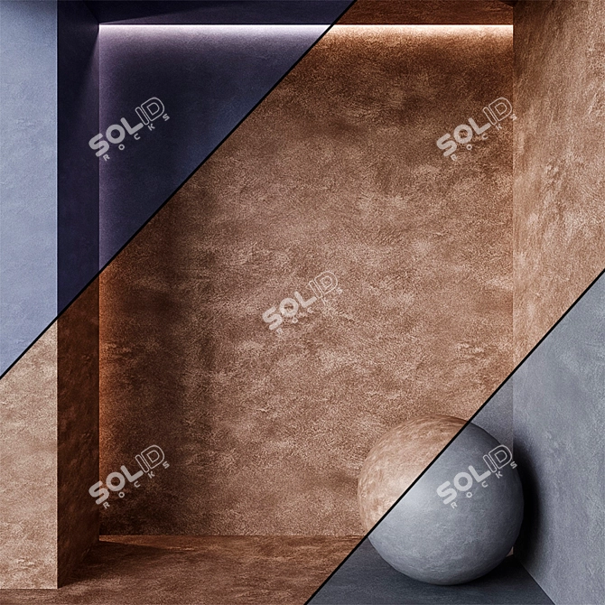 Goldshell Decorative Plaster 3D model image 1