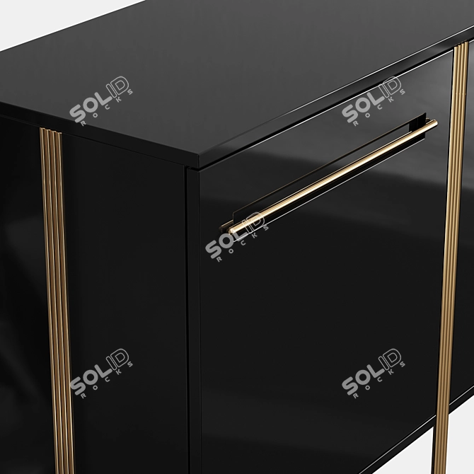Elegant Versaga Sideboard - Stylish Storage Solution 3D model image 2