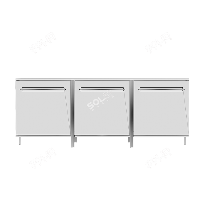 Elegant Versaga Sideboard - Stylish Storage Solution 3D model image 3