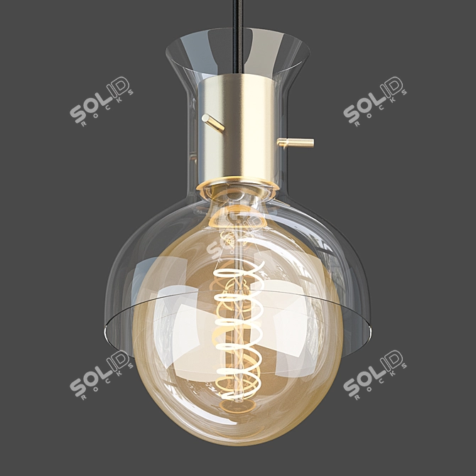 Elegant Riley Pendant Necklace 3D model image 1