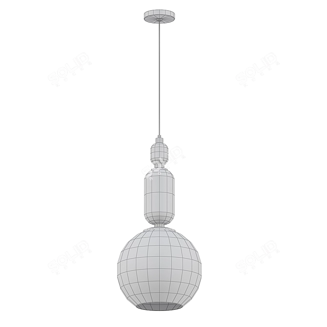 Elegant Camila Pendant 3D model image 2