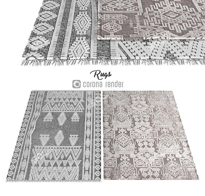 Luxury Floor Carpets | High-Quality & Stylish 3D model image 1