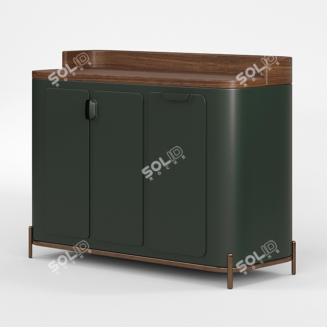Elegant Visto PATO Sideboard 3D model image 2