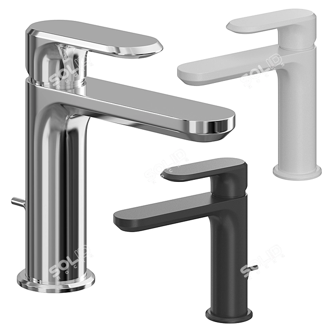 Lineaviva Single Lever Washbasin Mixer 3D model image 1