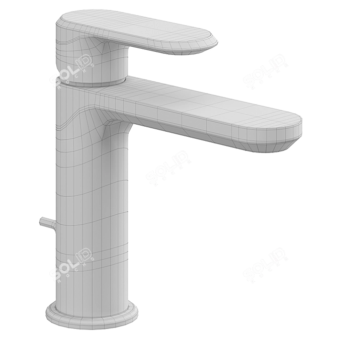 Lineaviva Single Lever Washbasin Mixer 3D model image 2