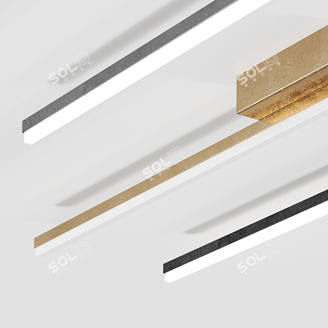 GROK Circ Ceiling Ice Lamp 3D model image 2