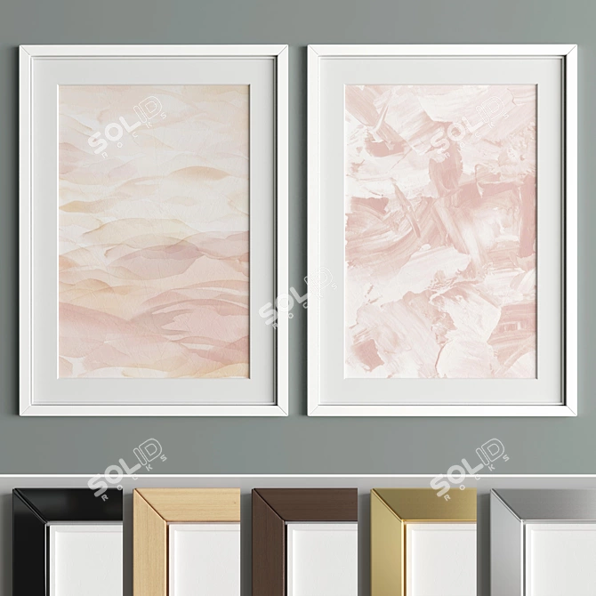 Versatile Art Frame Set - A89 3D model image 2