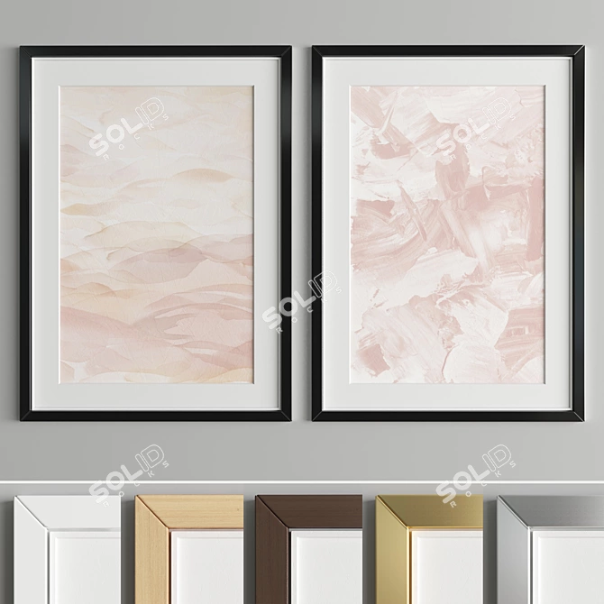 Versatile Art Frame Set - A89 3D model image 3