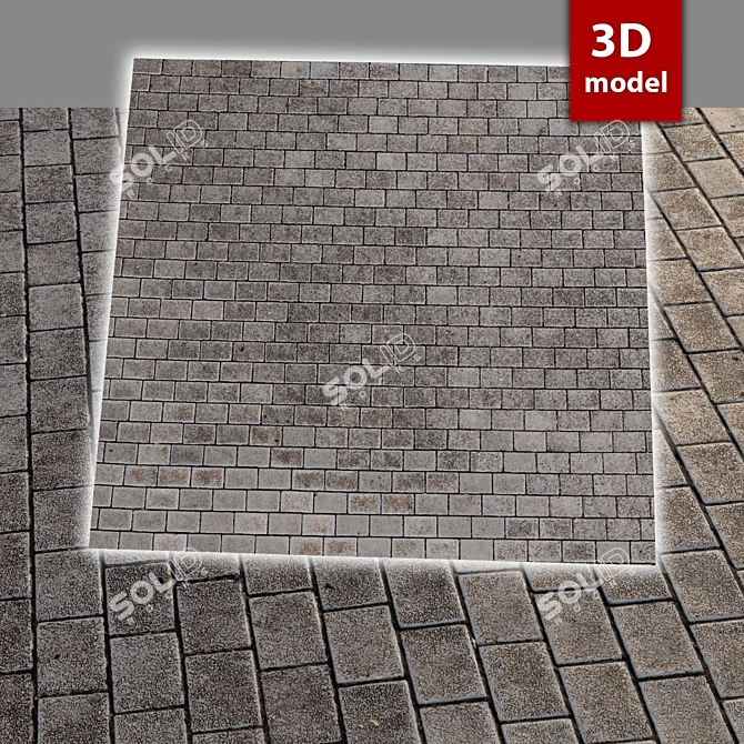 High-Quality Paving Stones - Perfect for Any Project! 3D model image 1