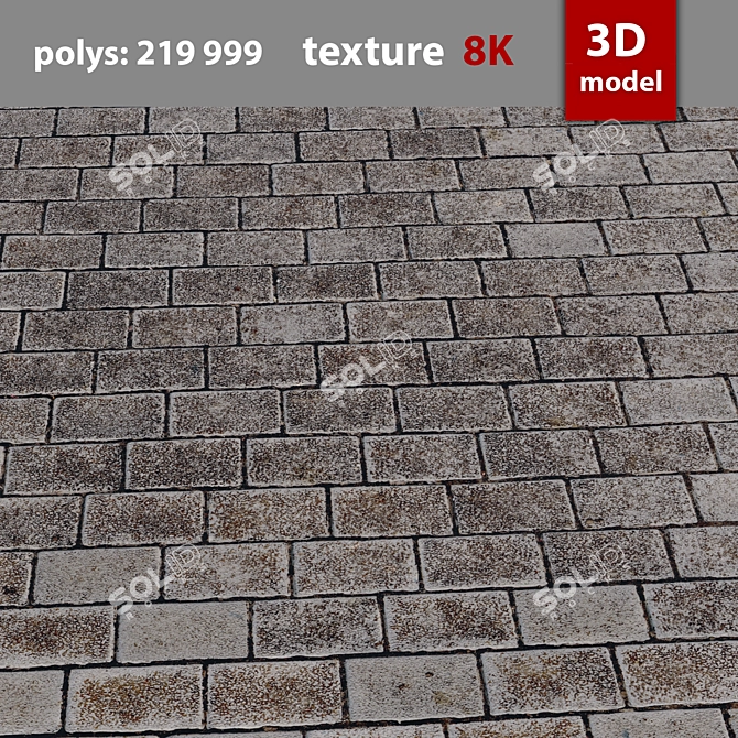 High-Quality Paving Stones - Perfect for Any Project! 3D model image 4