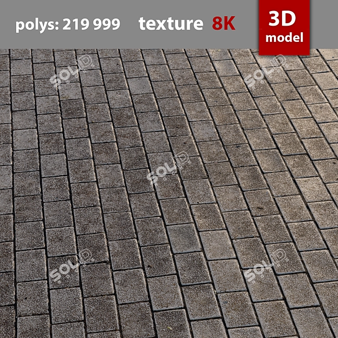 High-Quality Paving Stones - Perfect for Any Project! 3D model image 5