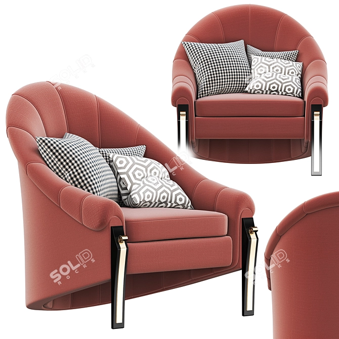 Contemporary Nausicaa Armchair 3D model image 2