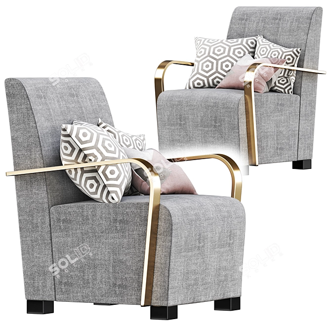 Modern Marilyn Armchair 3D model image 3