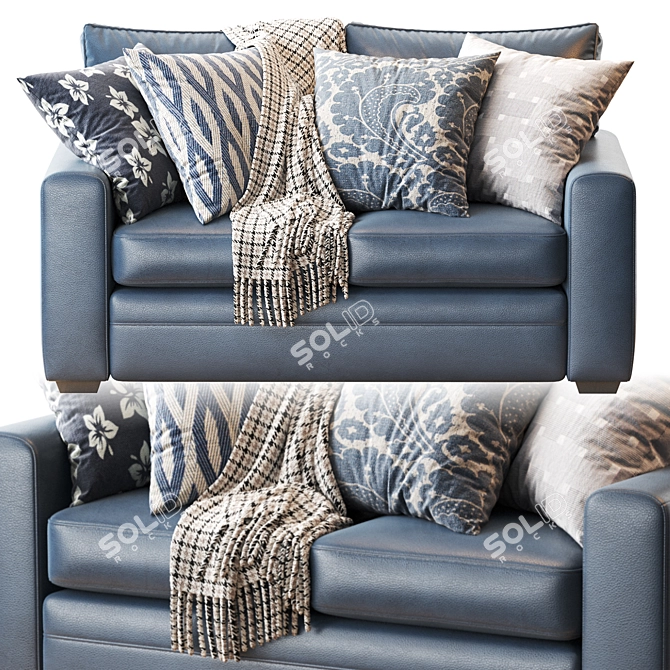 Pearce Square Arm Sofa 3D model image 4