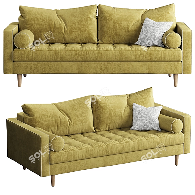 Convertible Swing Sofa Bed 3D model image 1