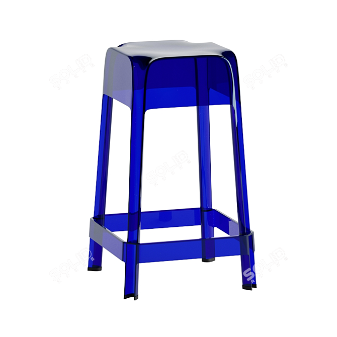 Elegant Pedrali Rubik Bar Stool 3D model image 3