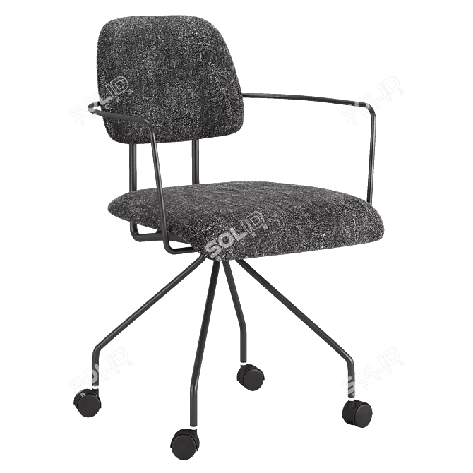 Modern Swivel Desk Chair 3D model image 1