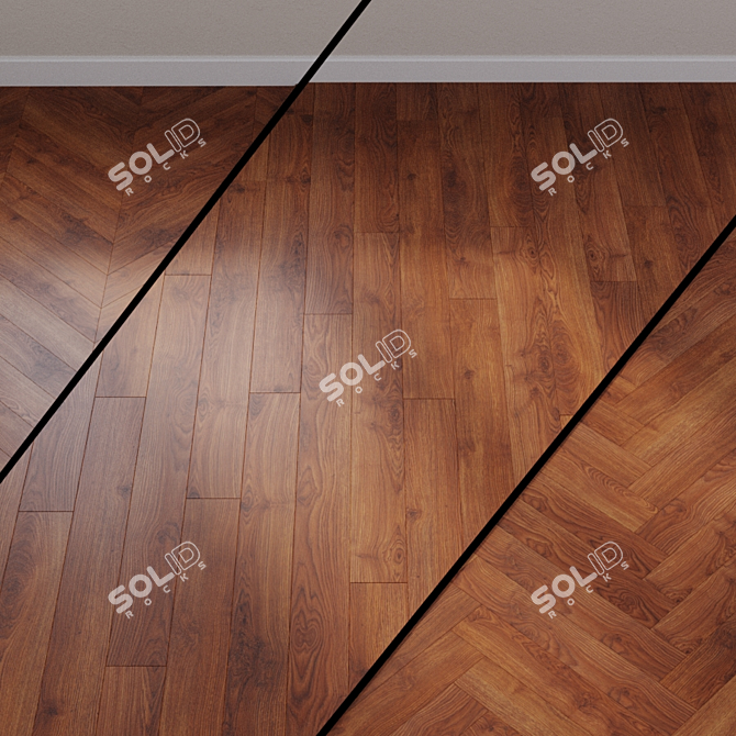 Classic Maranello Oak Laminate 3D model image 1