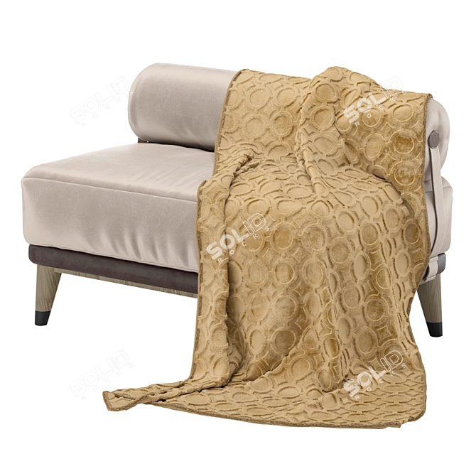 Exquisite Cipriani Blue Moon Stool 3D model image 2