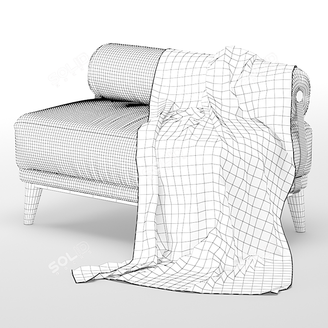 Exquisite Cipriani Blue Moon Stool 3D model image 5