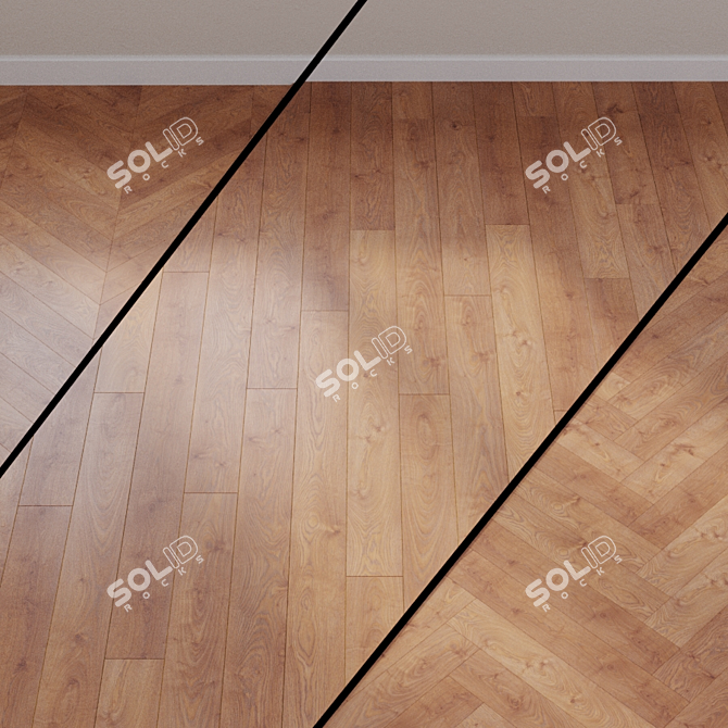 Riviera Oak Laminate Flooring 3D model image 1