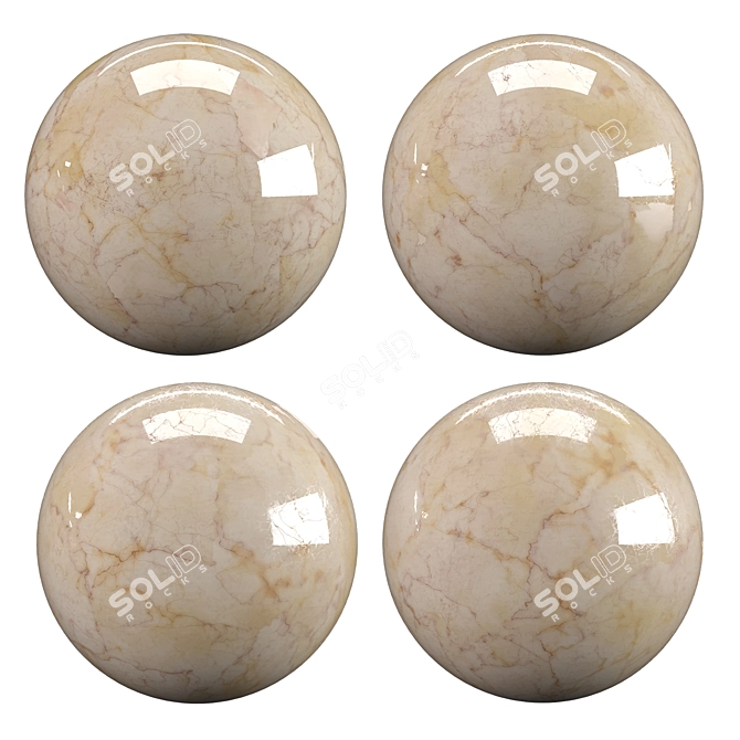 Crema Valencia Marble Texture: Ready-to-Use for Vray and Corona 3D model image 2